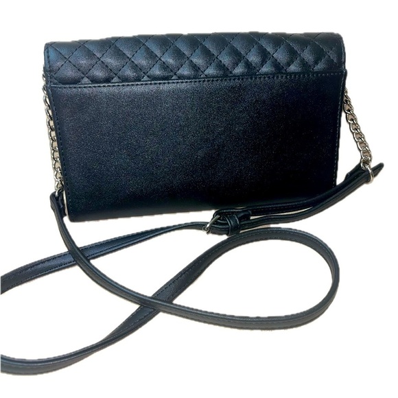 Nine West Black Quilted Faux
Leather Crossbody Purse - Picture 6 of 13
